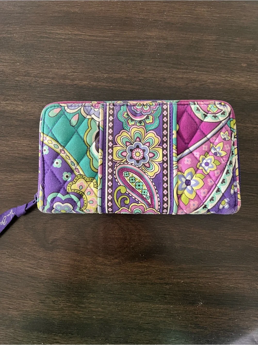 Vera Bradley 2013 Heather Floral Quilted Wallet & Coin Pouch Set
